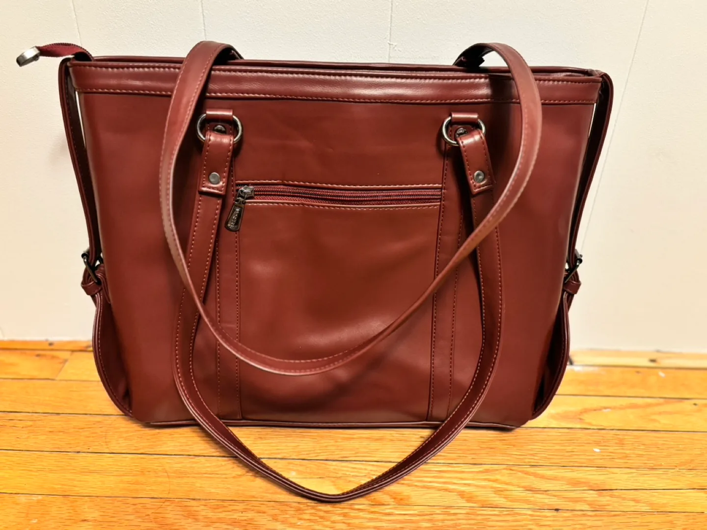 Brand new unused Brown Vegan Leather Tote Bag 🥕 image indicator(2)