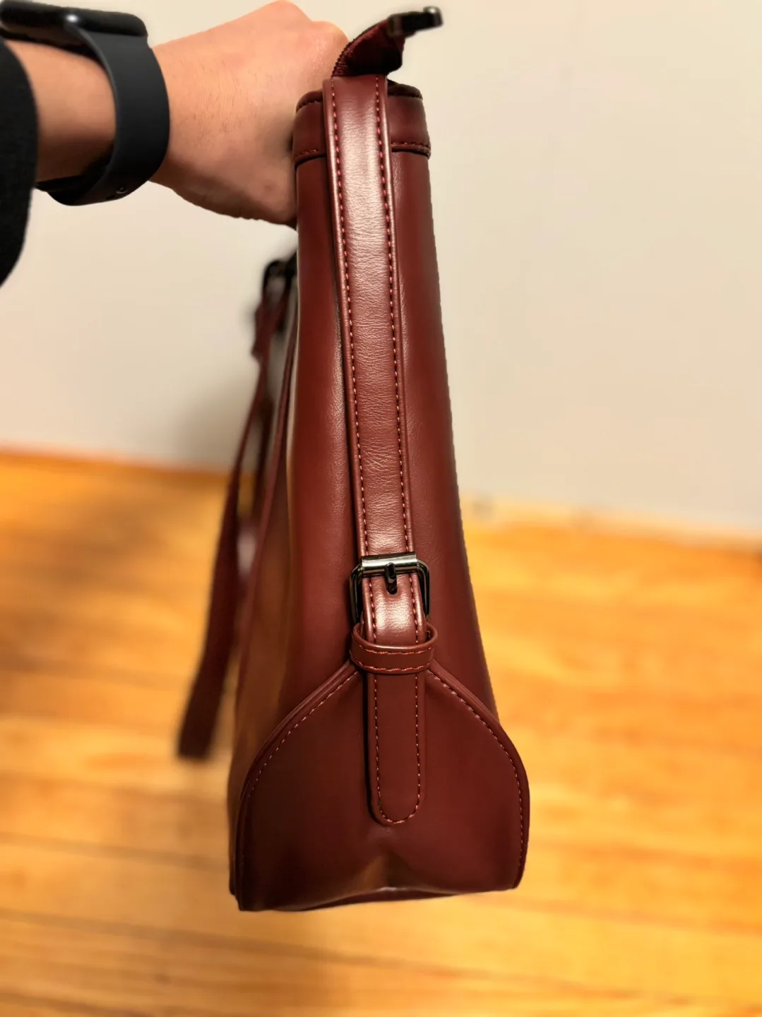 Brand new unused Brown Vegan Leather Tote Bag 🥕 image indicator(3)