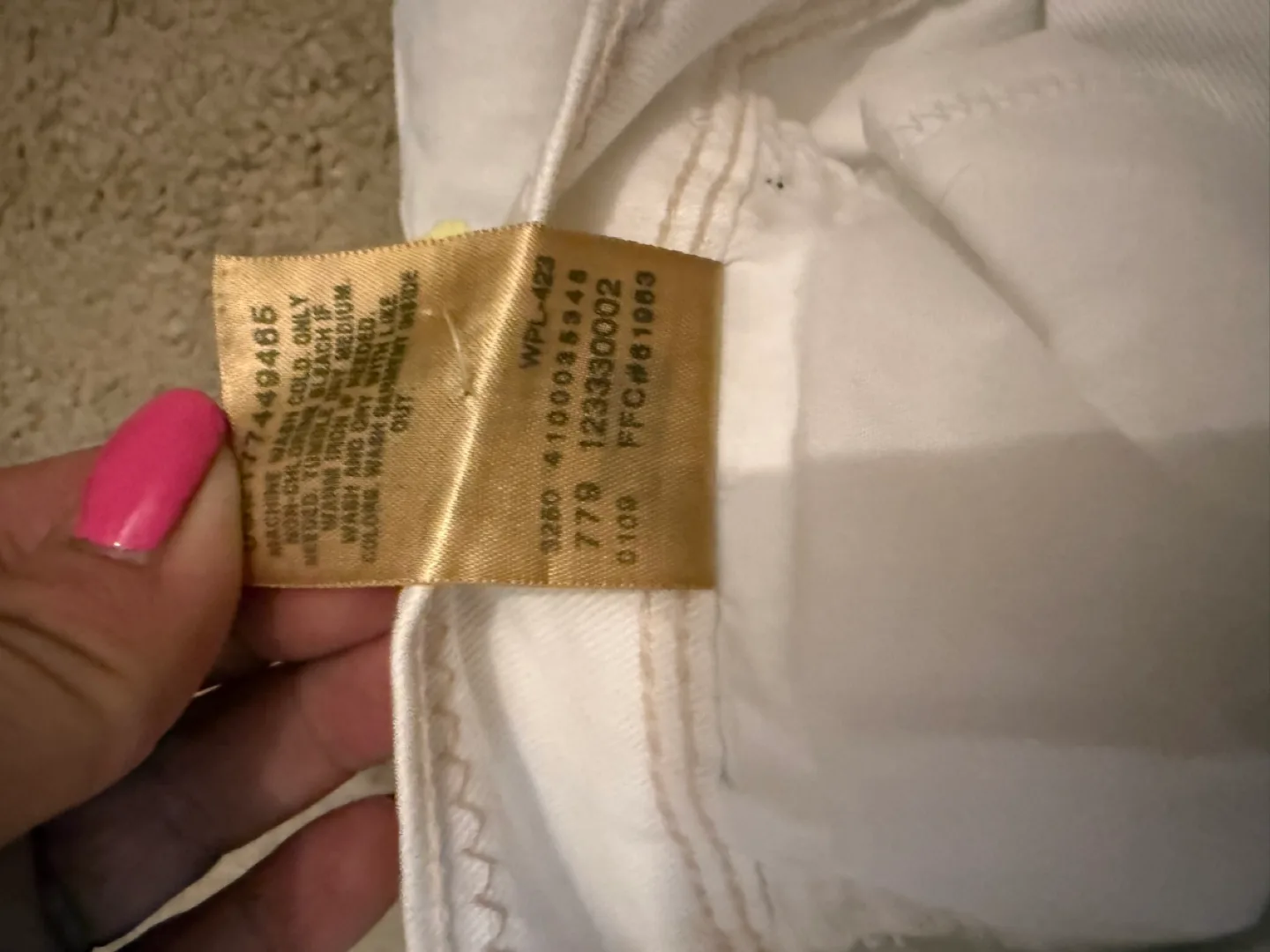 Levi's 515 White Denim Shorts Size 10P image indicator(5)
