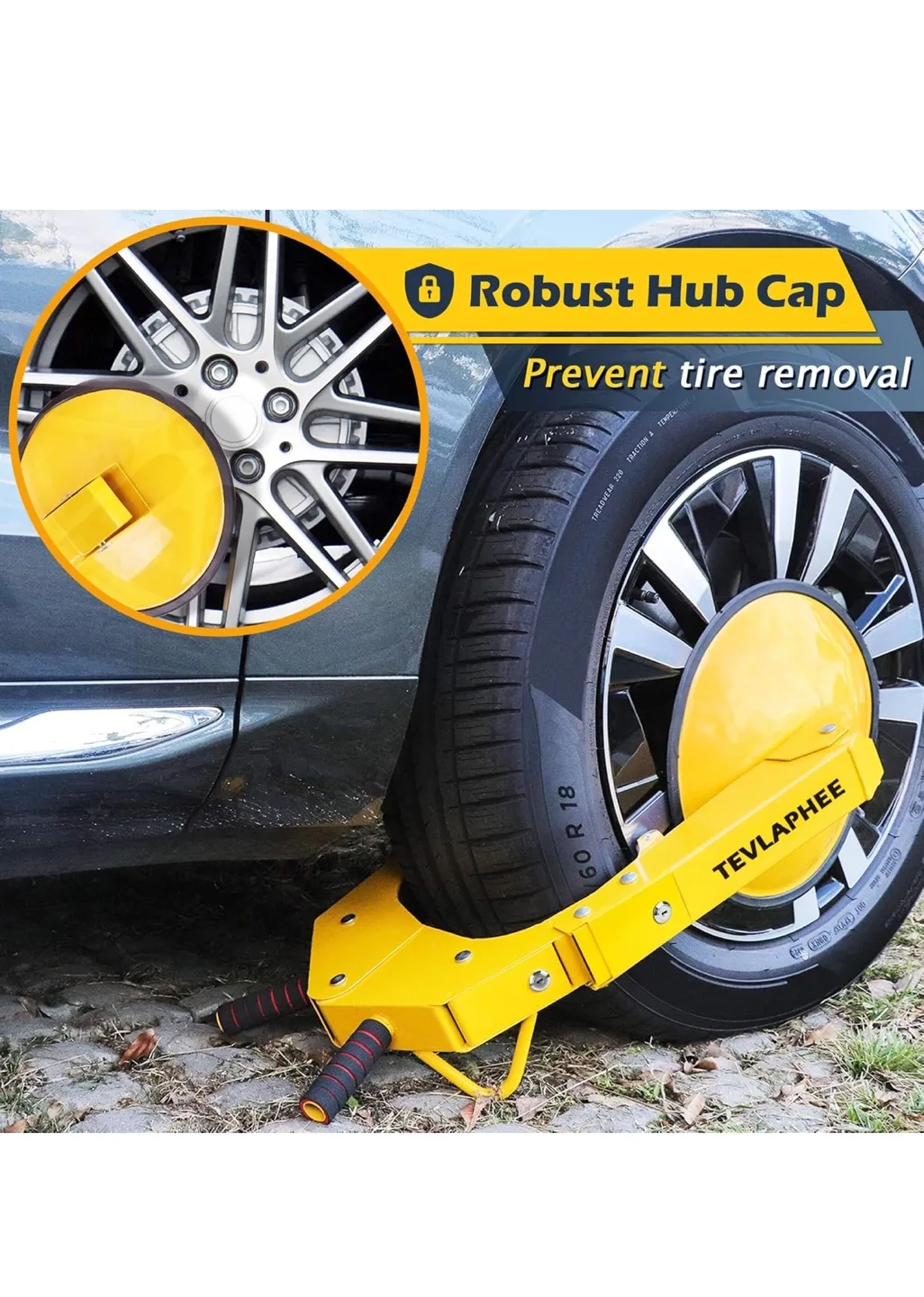 Wheel Clamp Lock - Heavy Duty Anti-theft Device image indicator(4)