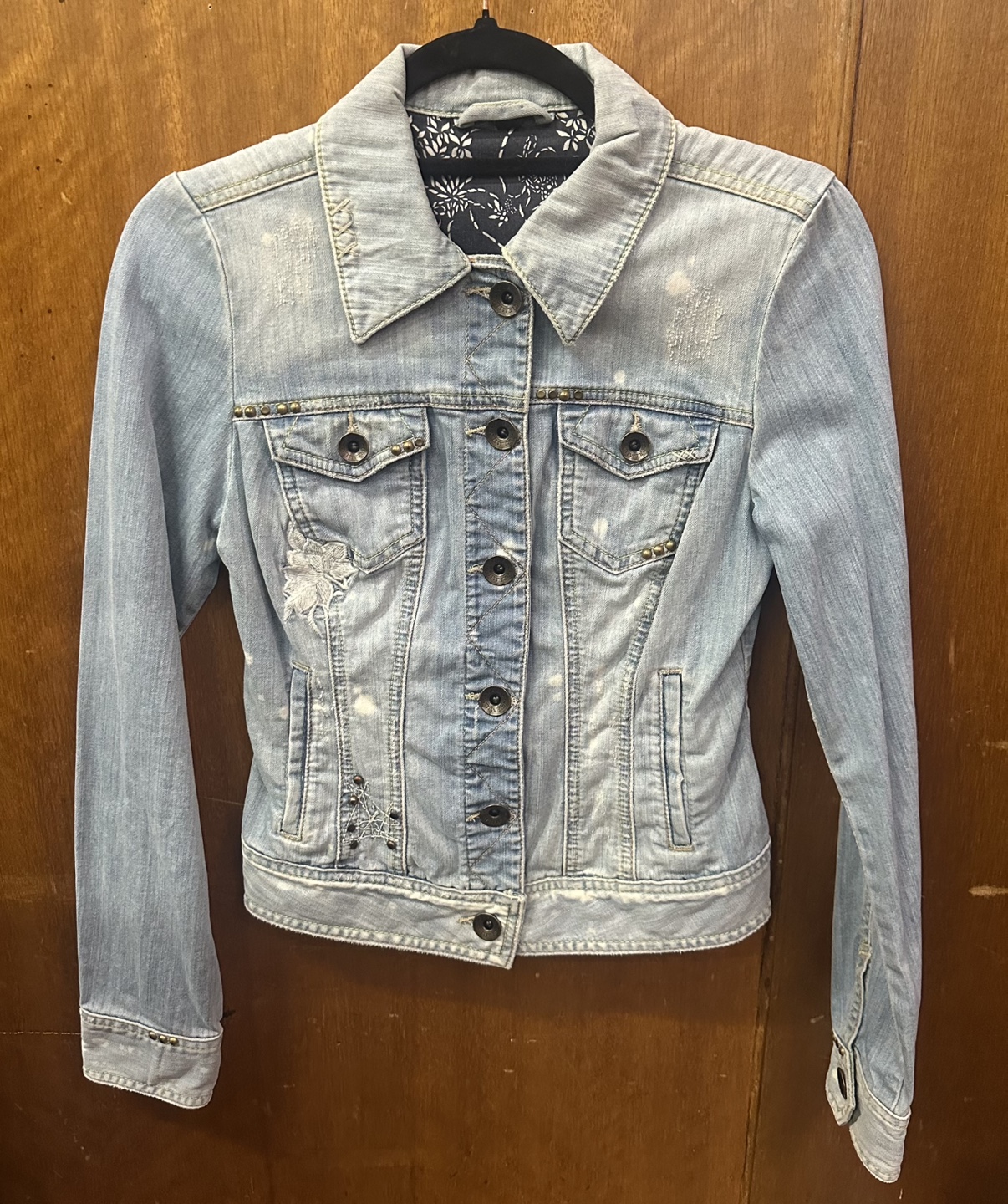 Guess Premium Embroidered Denim Jacket