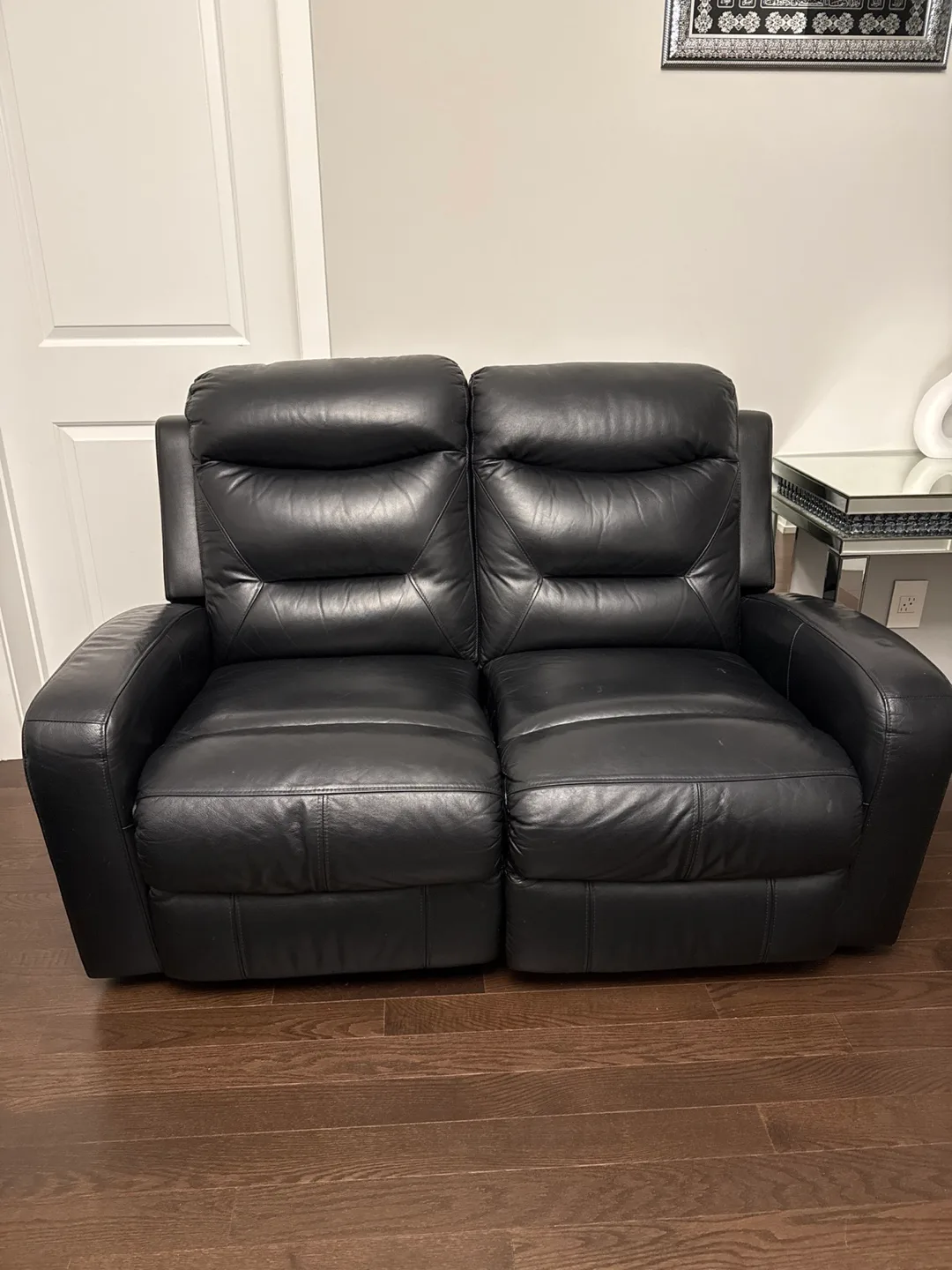 Black Leather Sofa