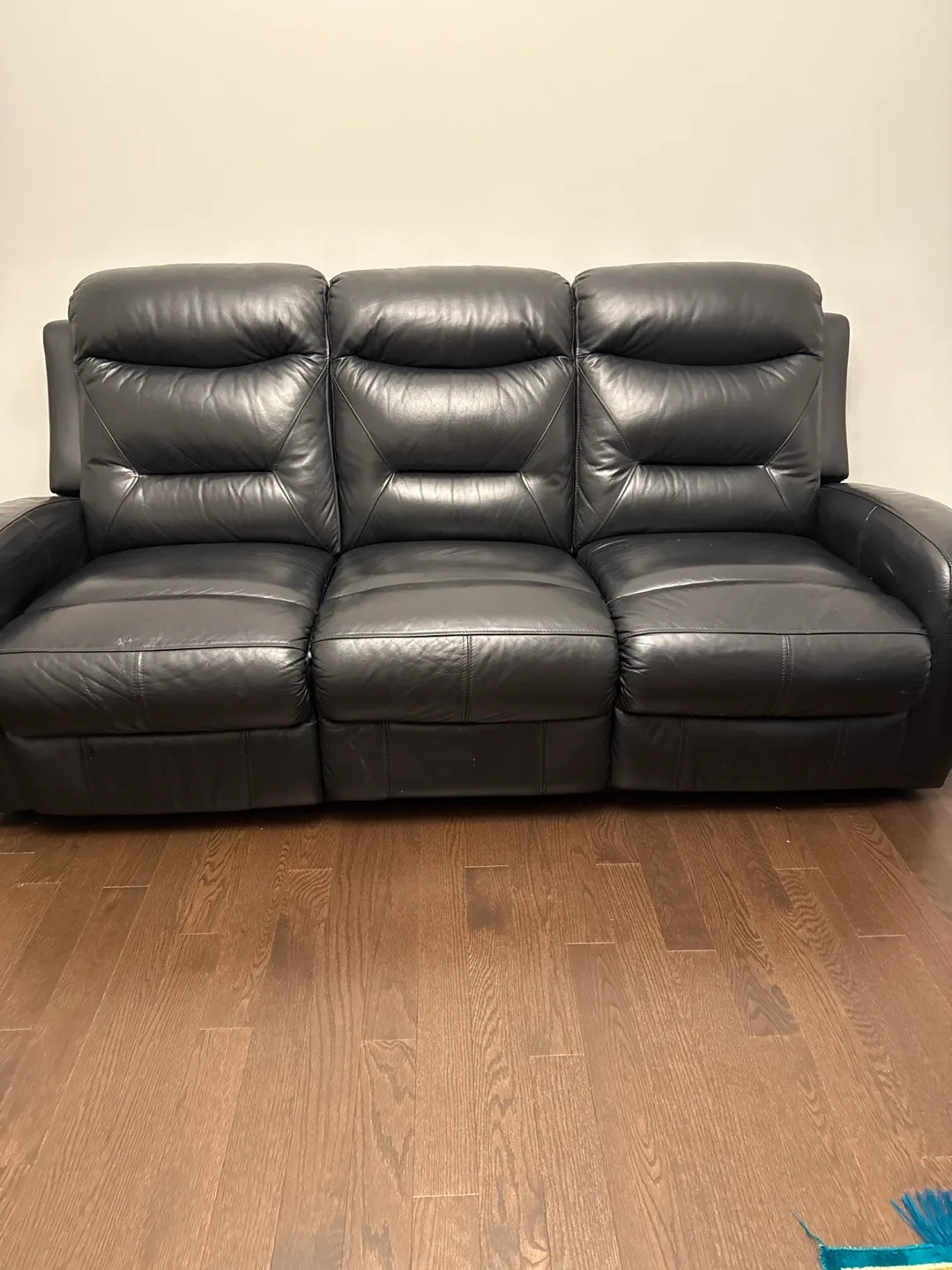 Black Leather Sofa
