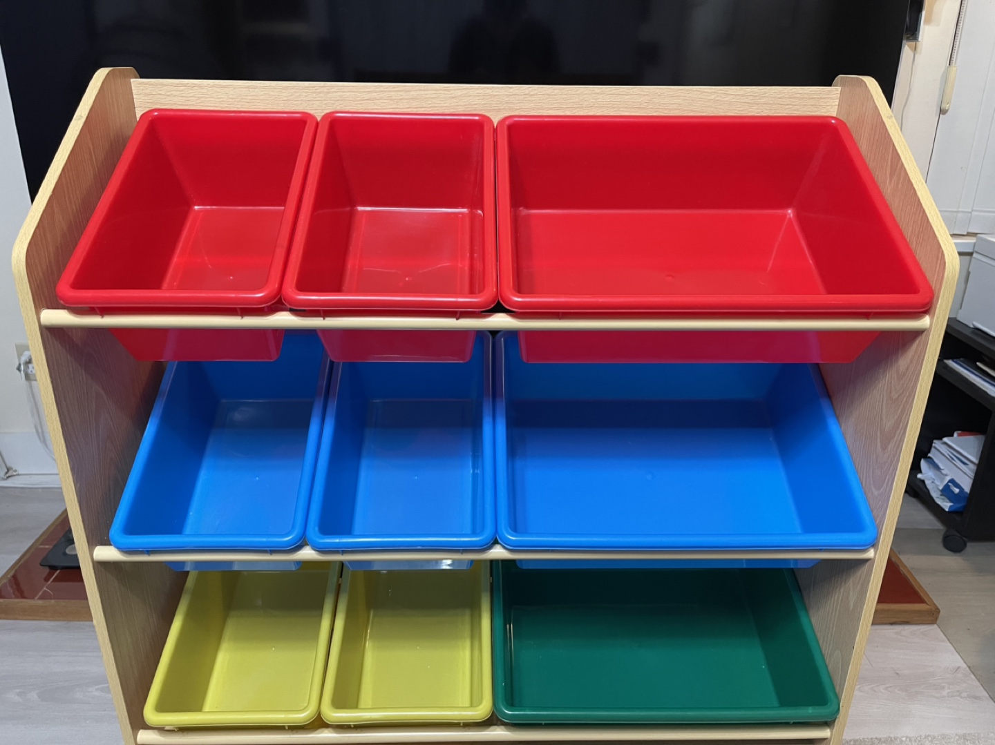 Kids' Toy Organizer with Colorful Bins - photo 3