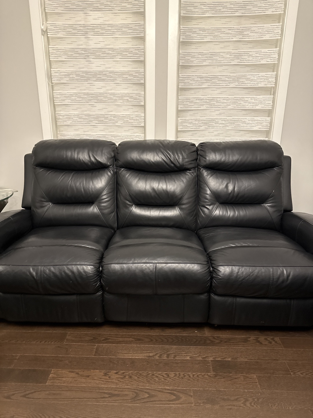 Black Leather Sofa 2nd one