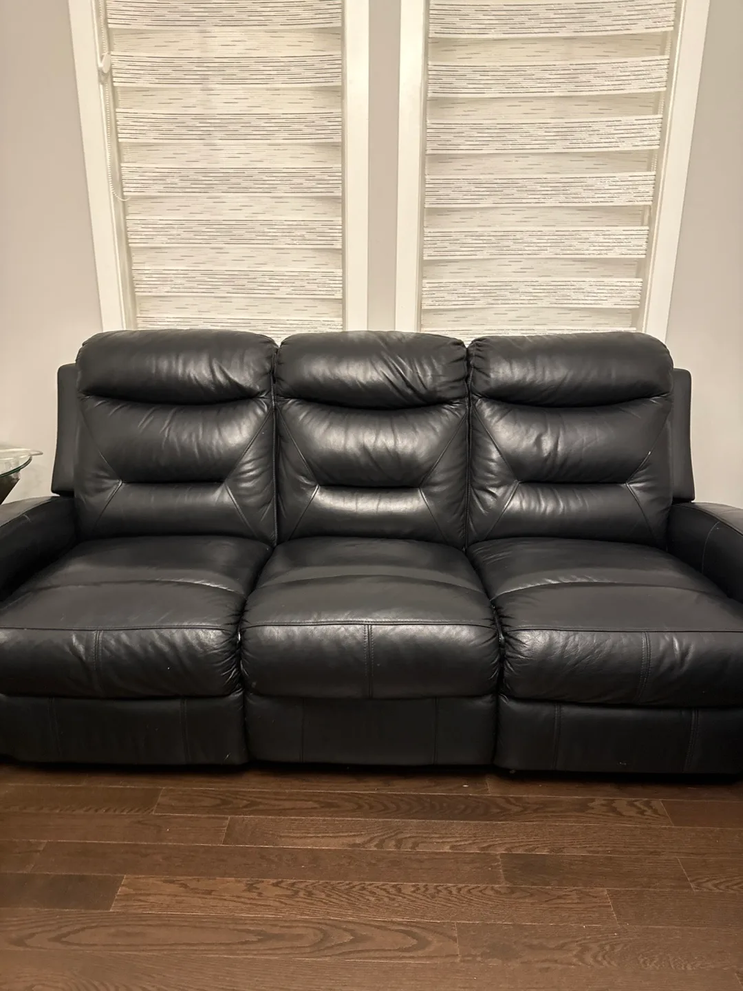 Black Leather Sofa 2nd one