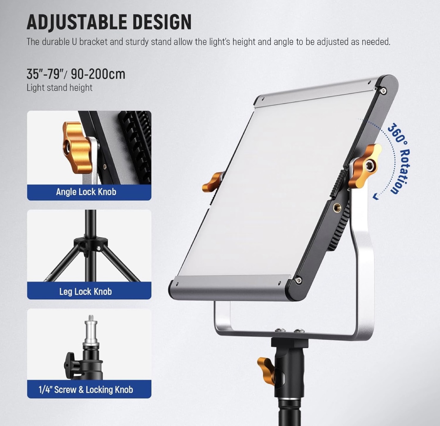 Neewer 480 Bi Color LED Photography Light Kit - photo 3