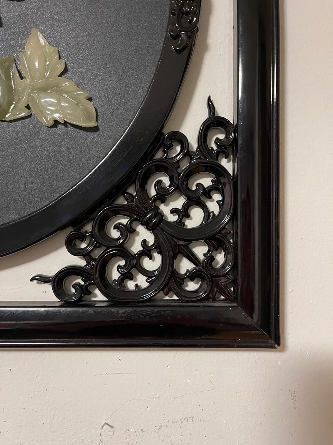 Intricate Carved Jade Flower Wall Hanging image indicator(6)
