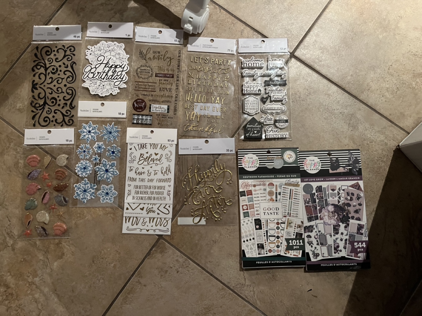 Happy Planner Stickers & Embellishments