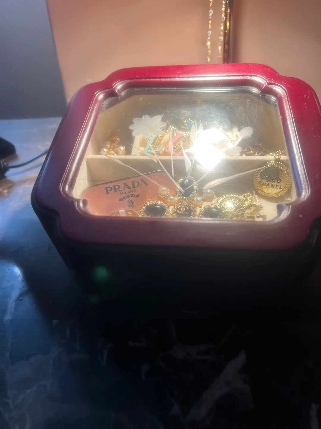 Cherry Wooden Jewellery Box image indicator(2)