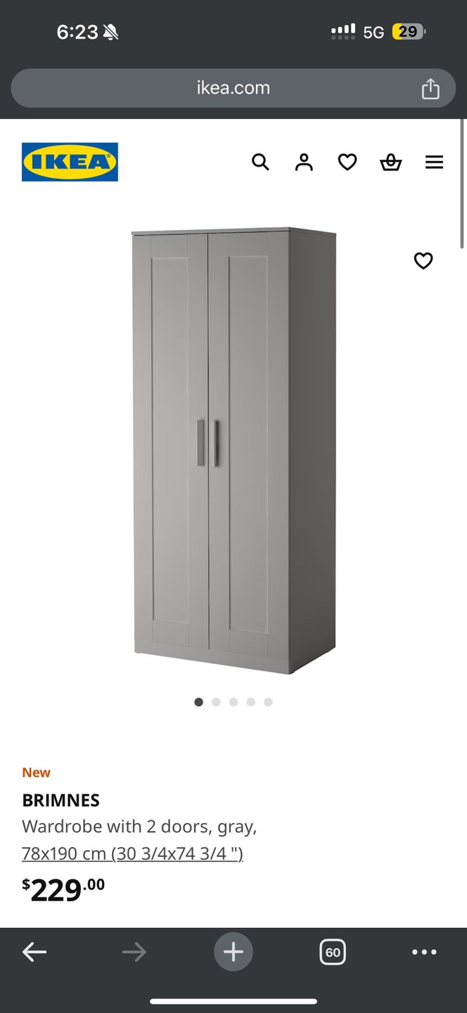 IKEA BRIMNES Wardrobe - white - photo 3