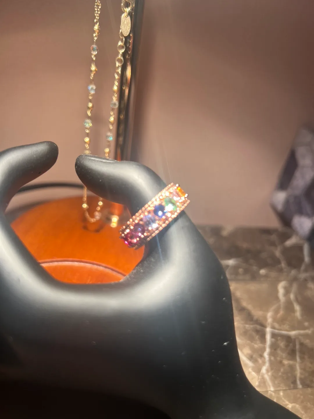 Rainbow Gemstone Ring image indicator(2)