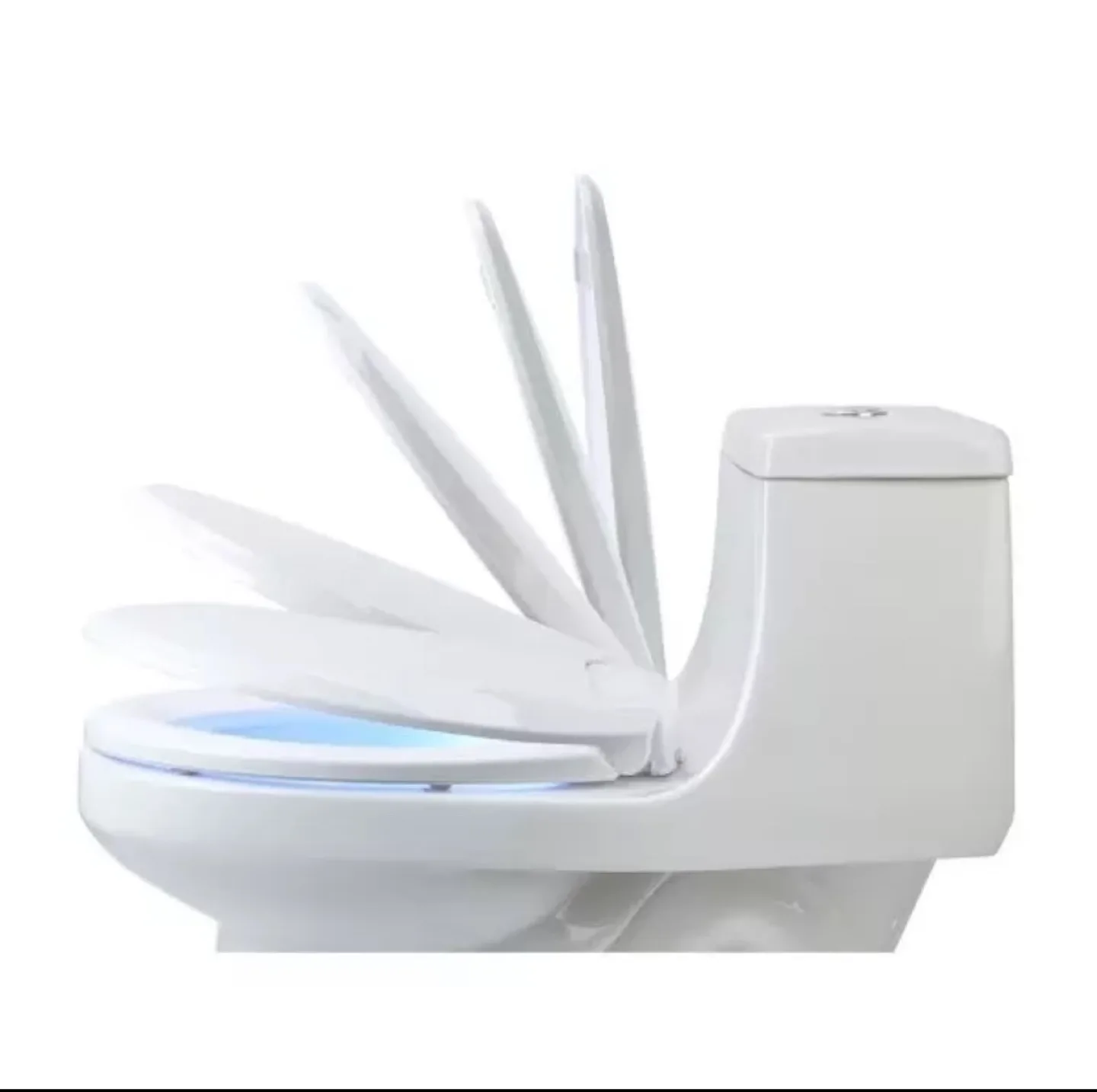 ❄️ NIB LumaWarm ROUND Heated Electric Warm Toilet Seat Lit image indicator(5)