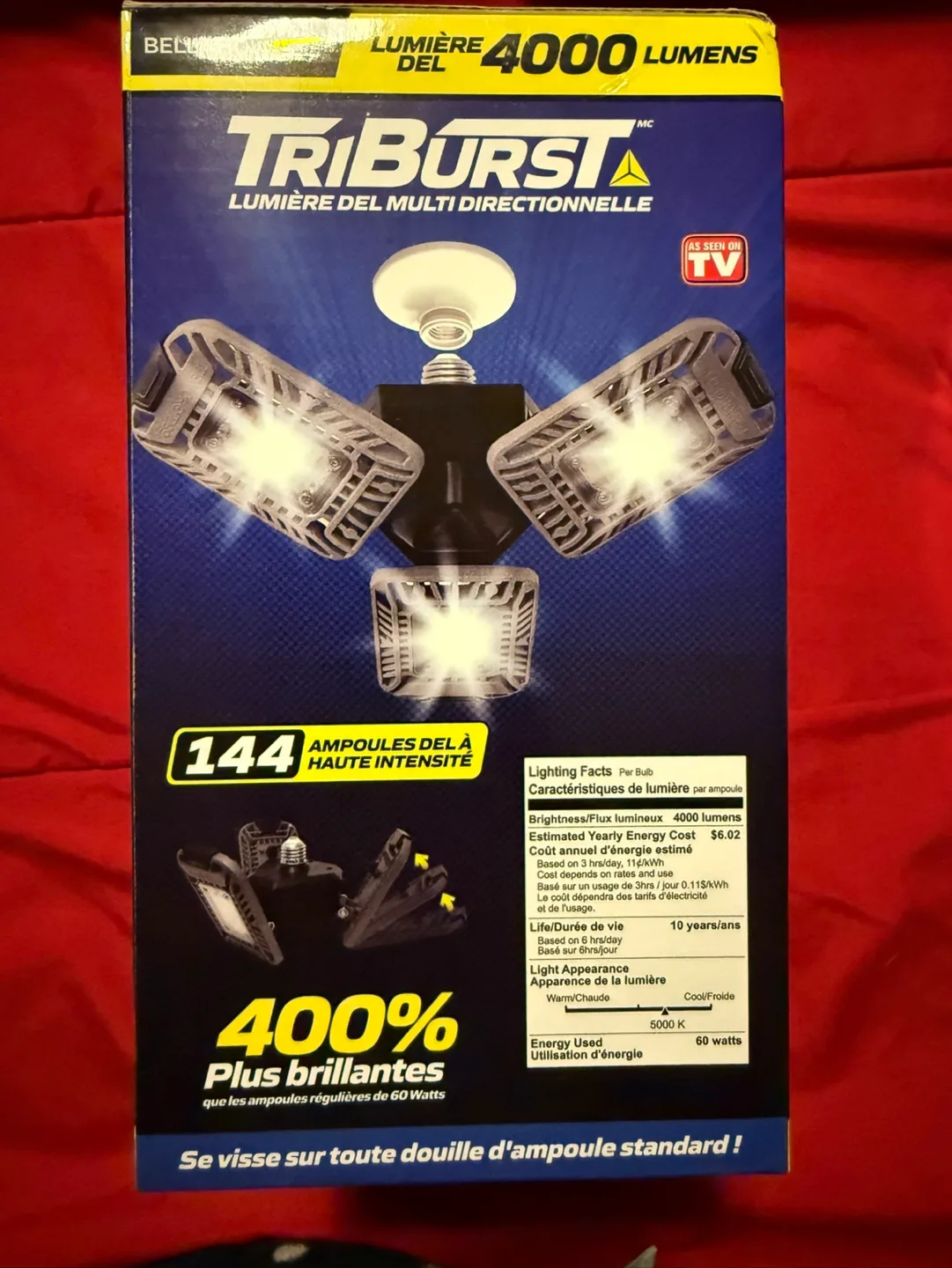 Bell+Howell TriBurst 4000 Lumen LED Light image indicator(2)