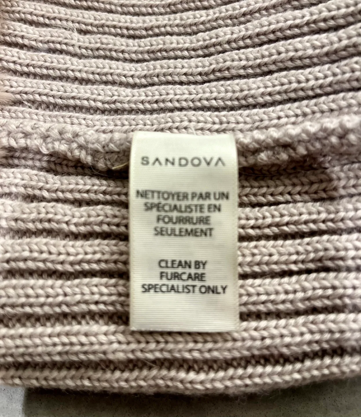 Sandova Rabbit Fur Pom Hat 🧢 image indicator(4)