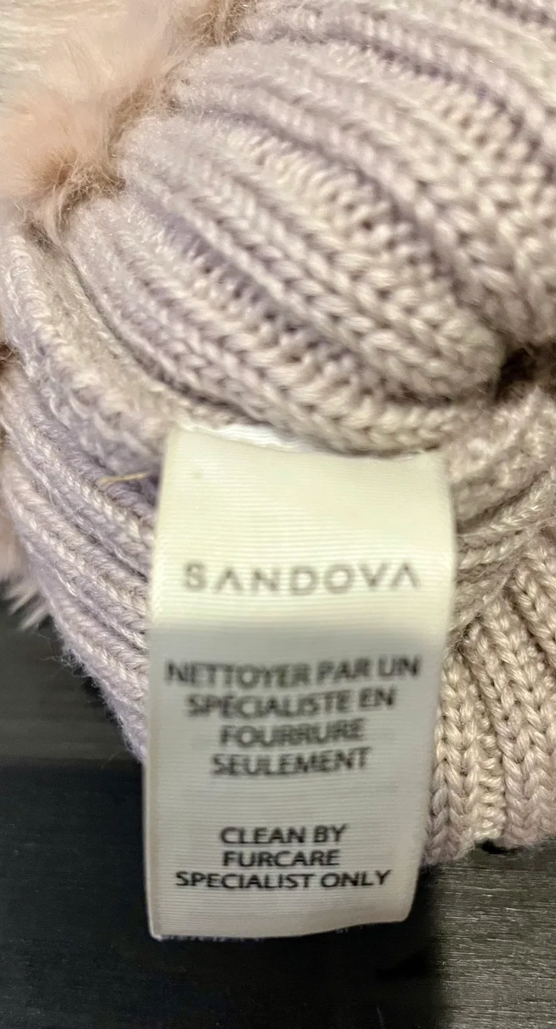 Sandova Rabbit Fur Pom Hat 🧢 image indicator(5)
