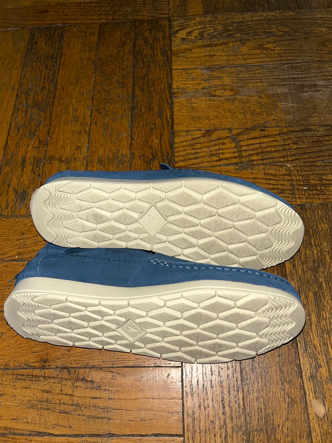 Sperry Men's Navy Suede Faux Fur-Lined Loafers SZ 7 image indicator(5)