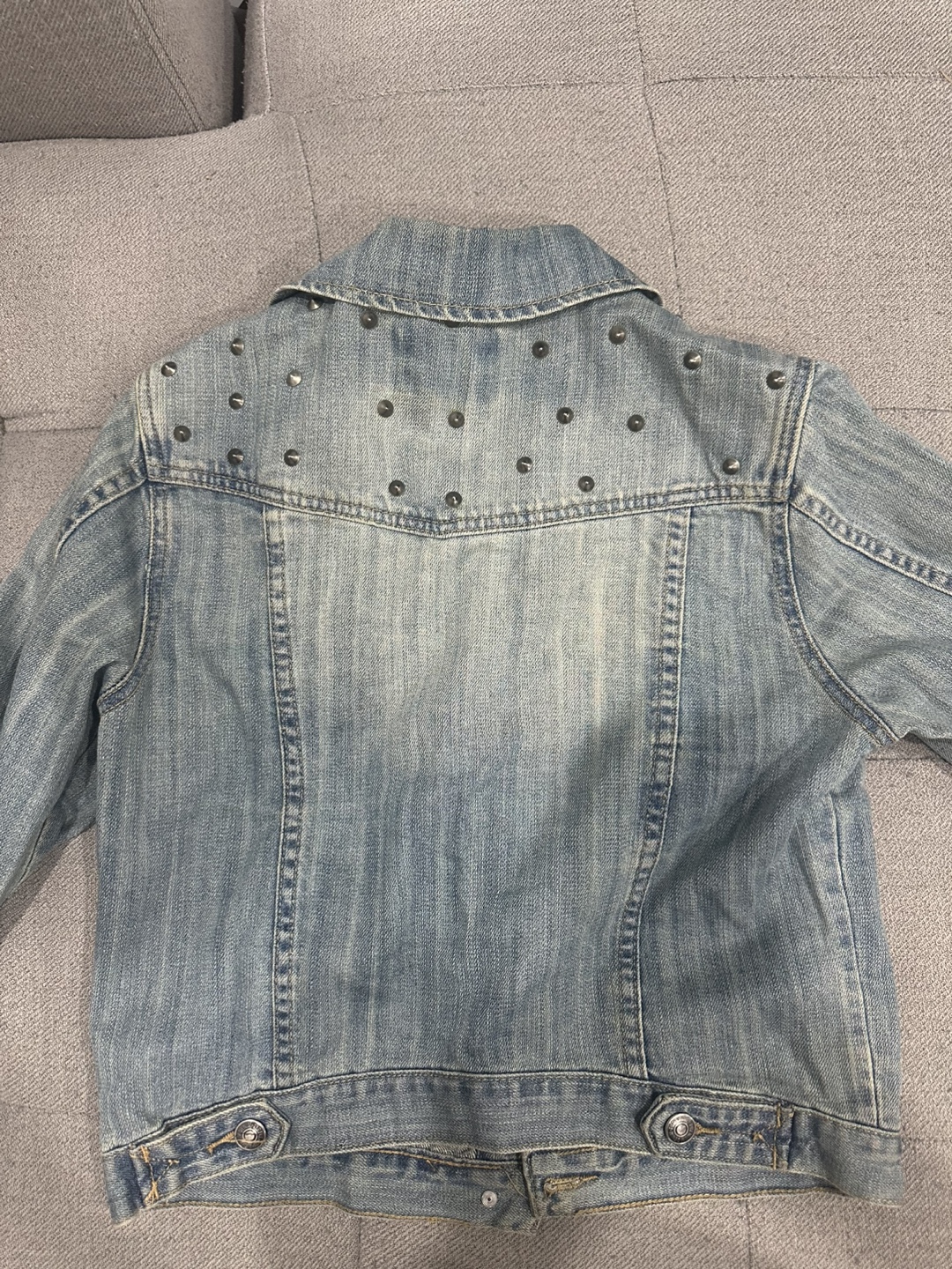Forever 21 Light Wash Denim Jacket with Studs - photo 2