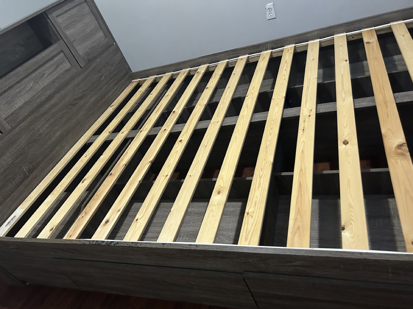 Queen Storage Bed Frame with Headboard - photo 5