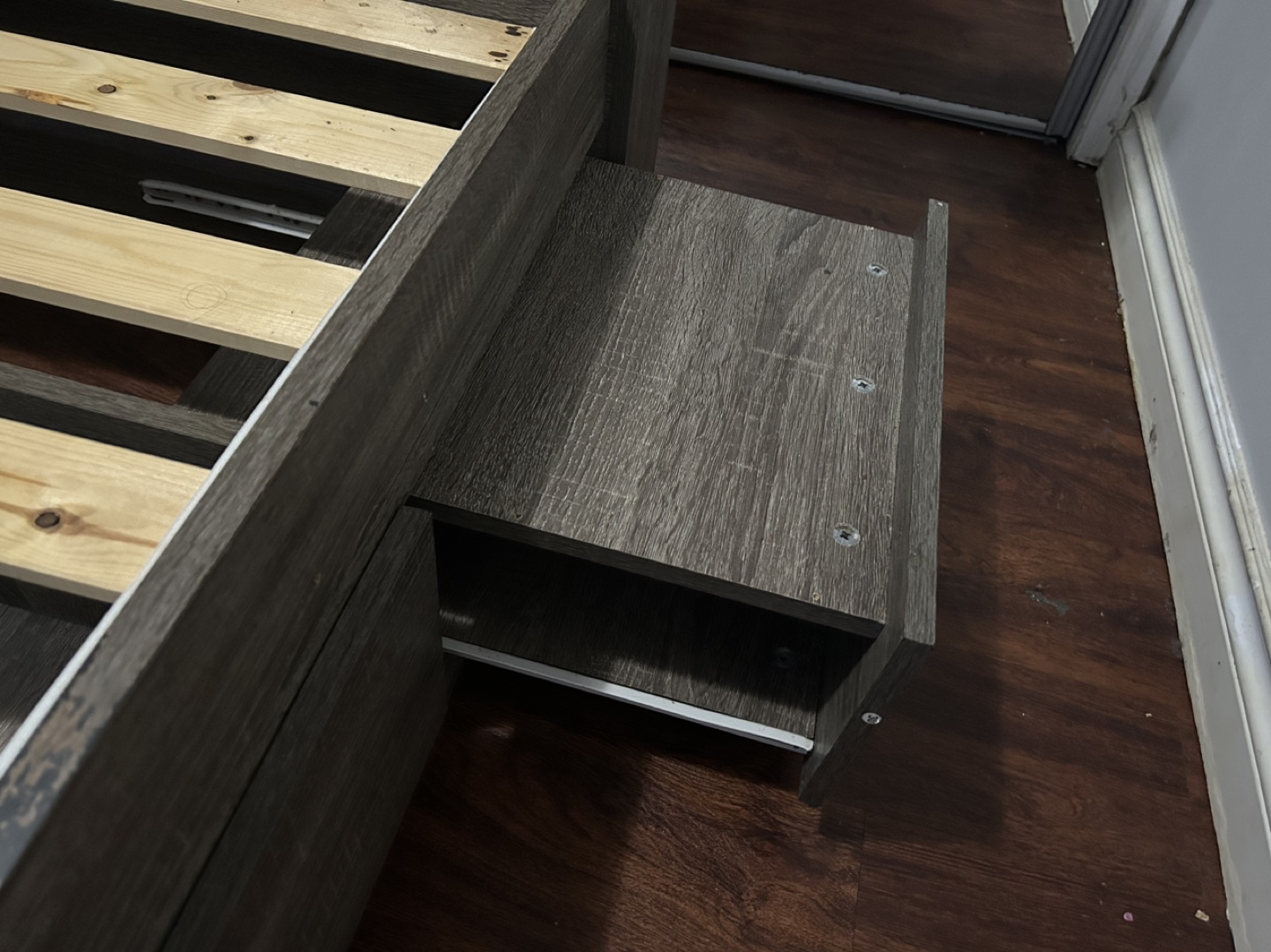 Queen Storage Bed Frame with Headboard - photo 4
