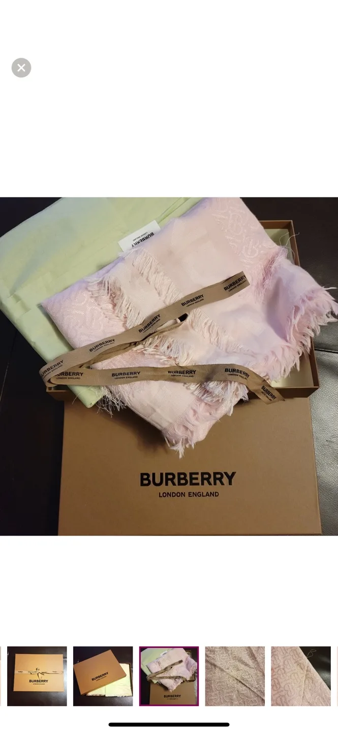 Burberry Blush Pink Scarf - BNWT image indicator(6)