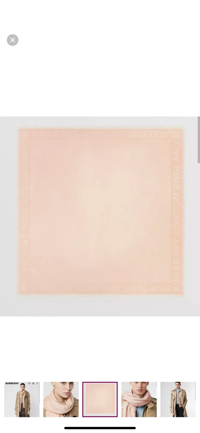 Burberry Blush Pink Scarf - BNWT image indicator(2)