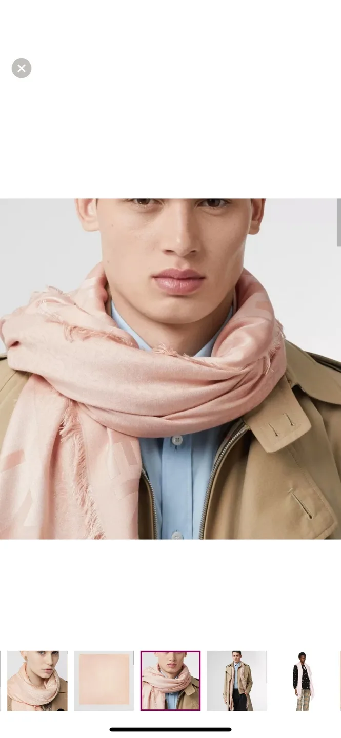 Burberry Blush Pink Scarf - BNWT image indicator(3)