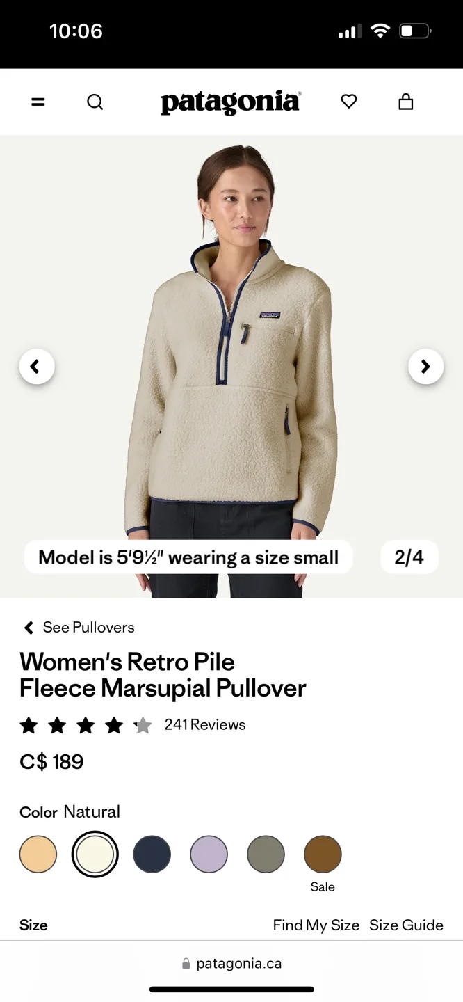 Patagonia Women's Retro Pile Fleece Marsupial Pullover image indicator(5)