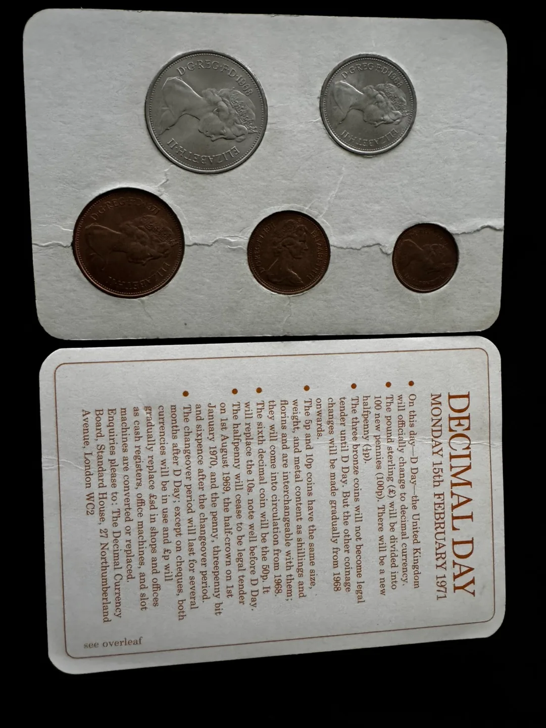 Britain's First Decimal Coins Set - 1971 image indicator(5)