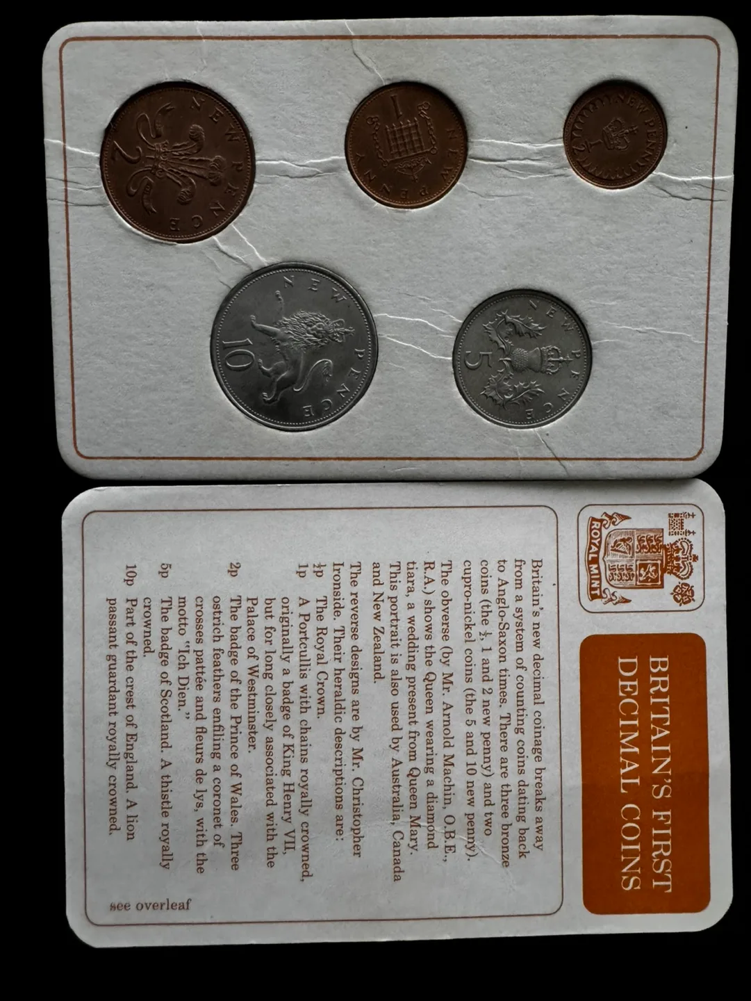 Britain's First Decimal Coins Set - 1971 image indicator(6)