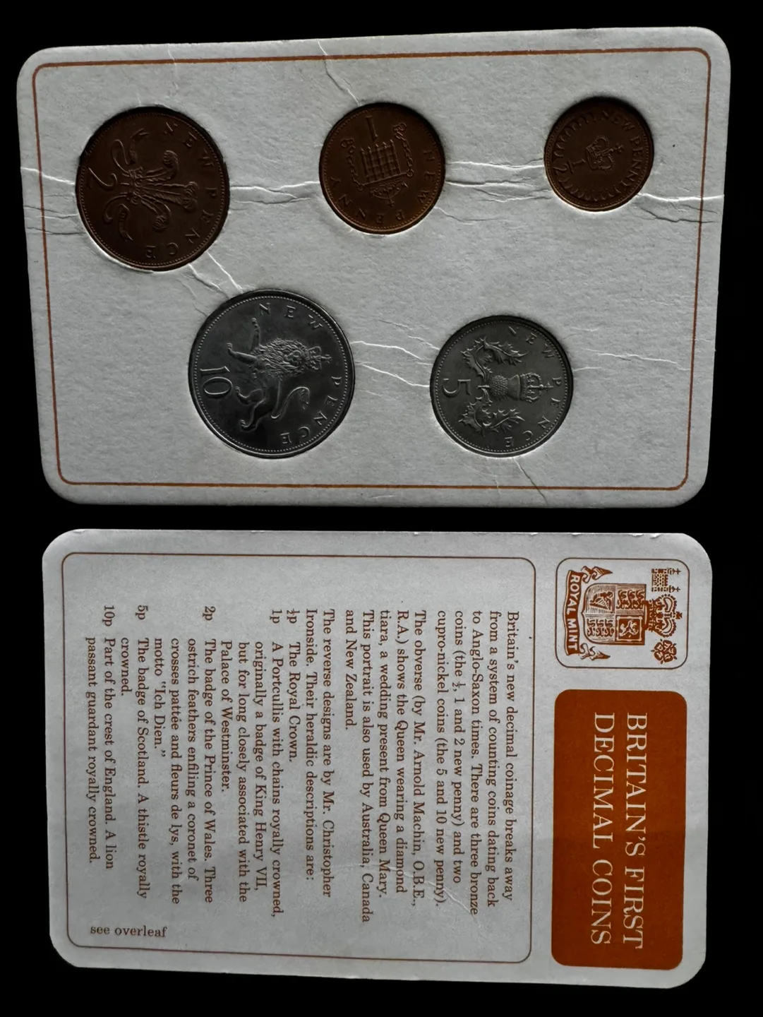 Britain's First Decimal Coins Set - 1971 image indicator(3)