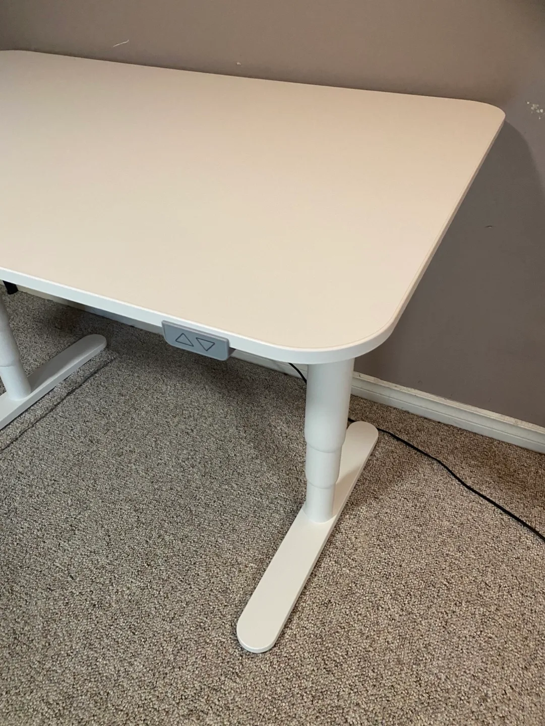 (delivery available)white ikea electric sit/stand desk image indicator(2)