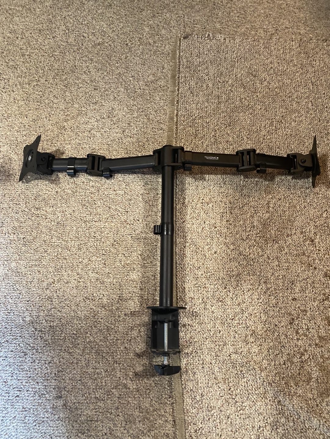 dual arm monitor stand