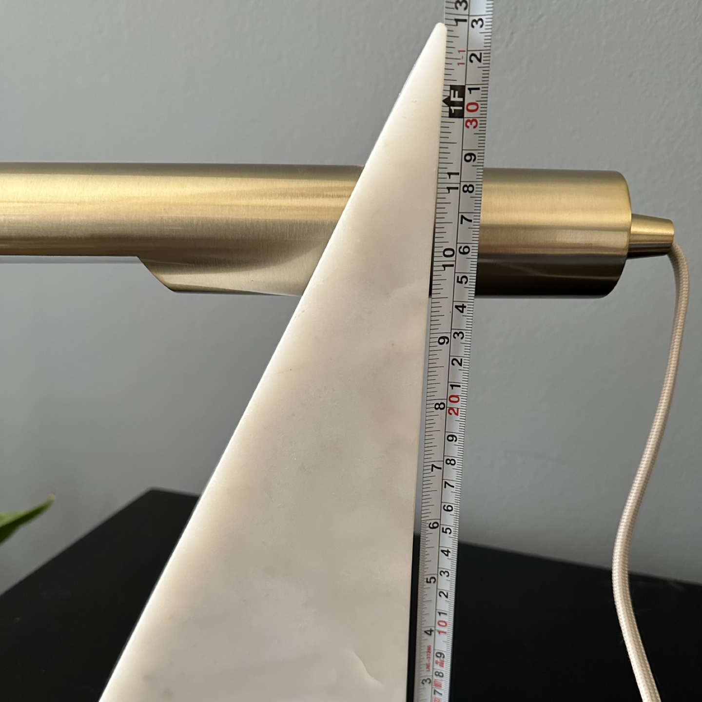 Mid century modern marble desk lamp - dimmable - photo 5
