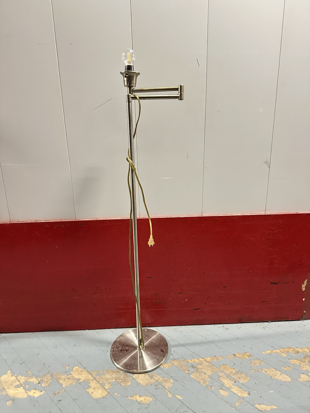 Modern Brushed Nickel Floor Lamp - photo 2