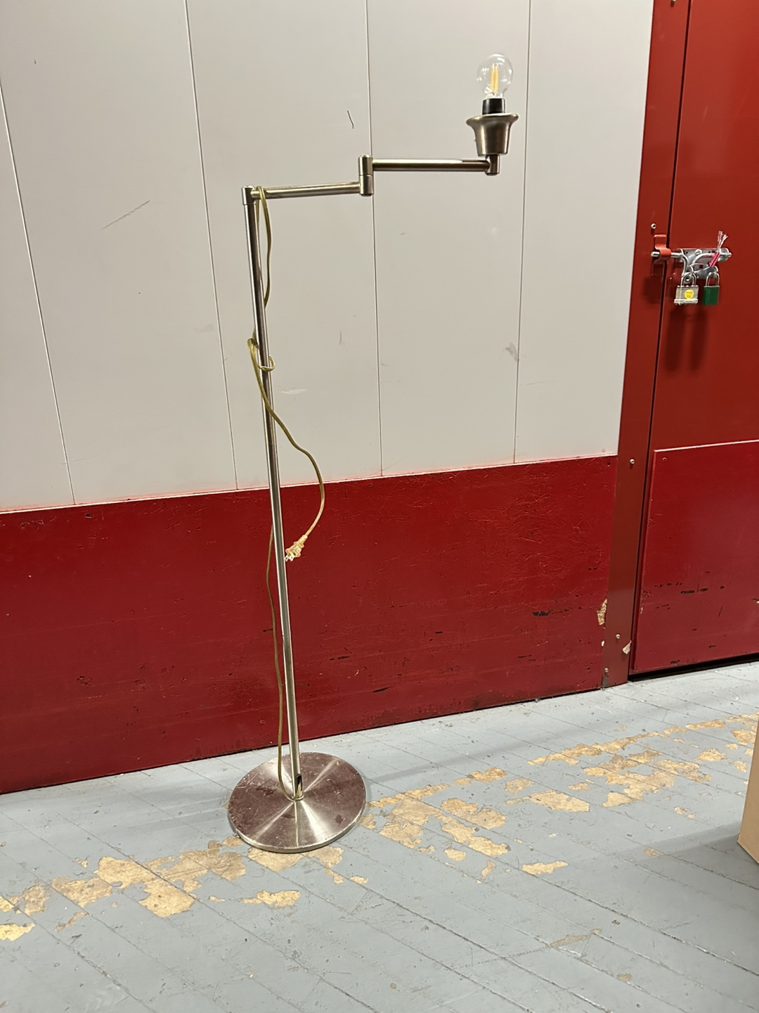 Modern Brushed Nickel Floor Lamp