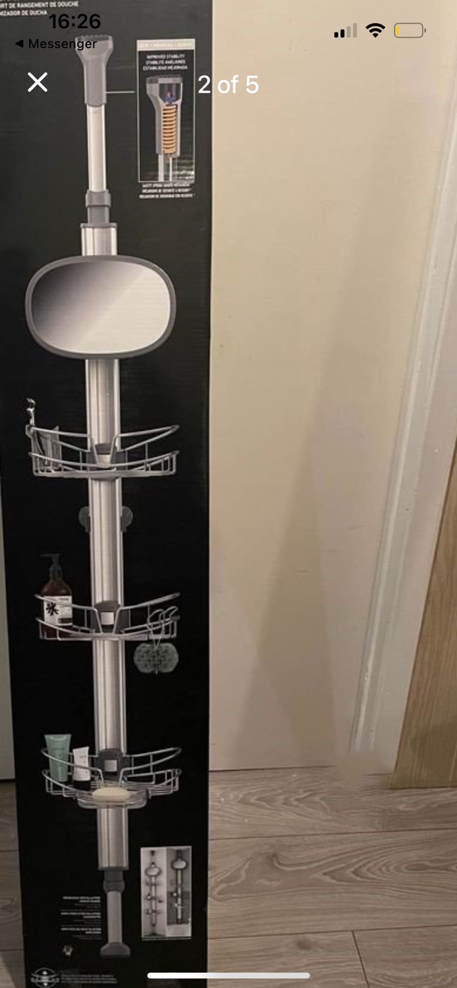 Shower Caddy with Mirror