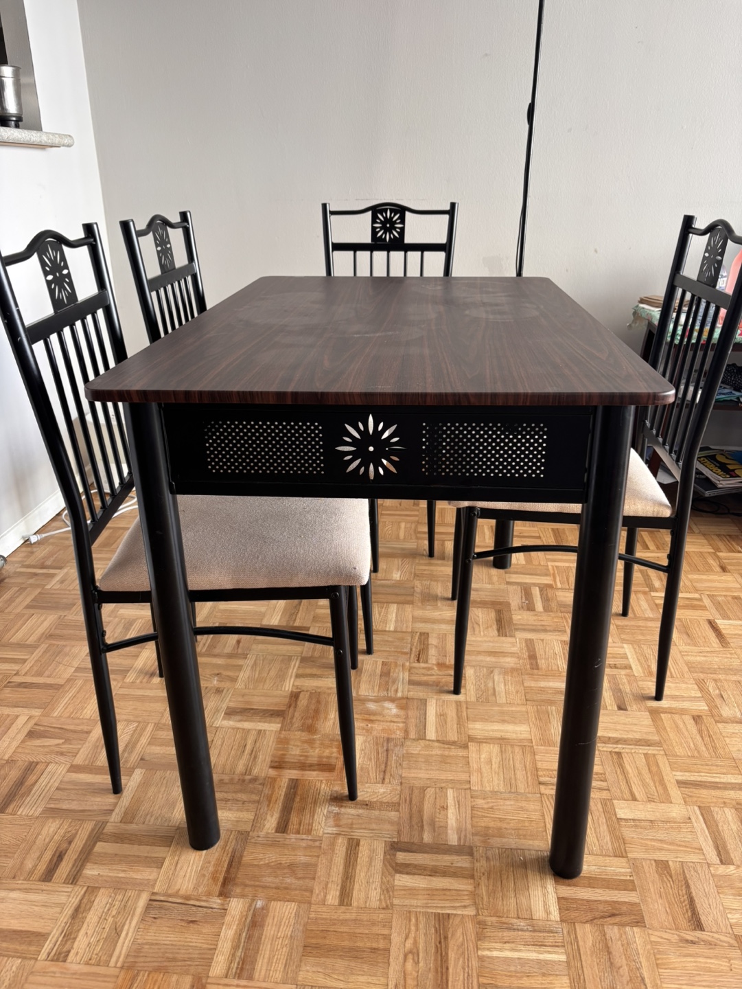 5-Piece Dining Set - Table and Four Chairs