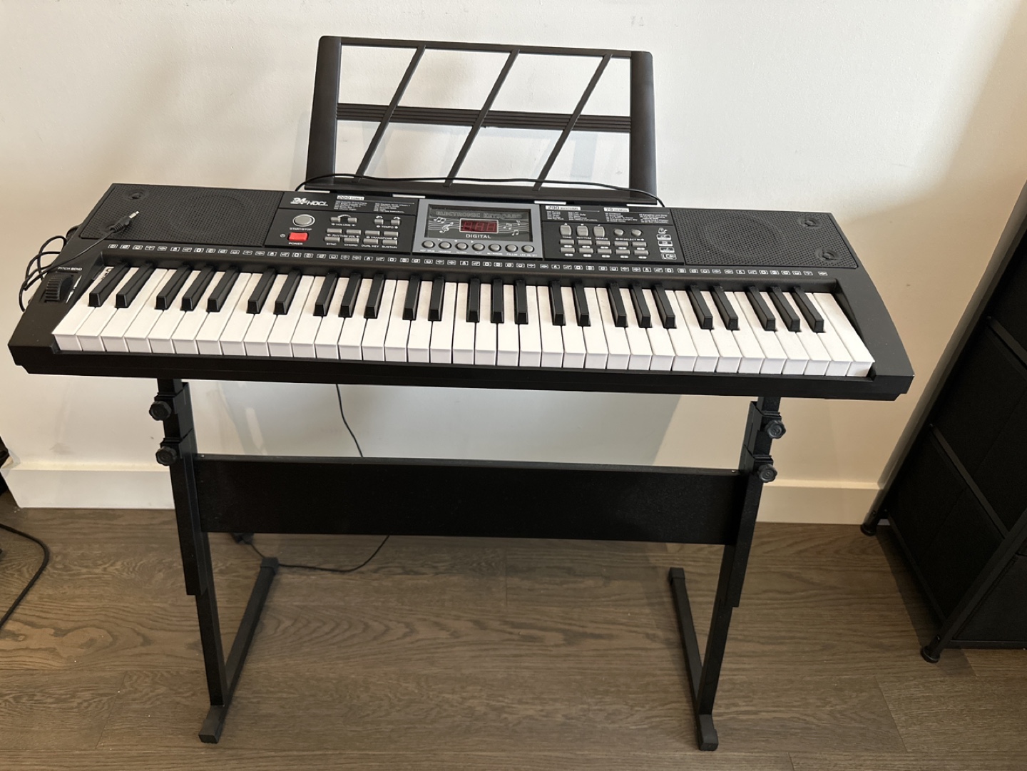 61-Key Electronic Keyboard with Stand and Microphone - photo 2