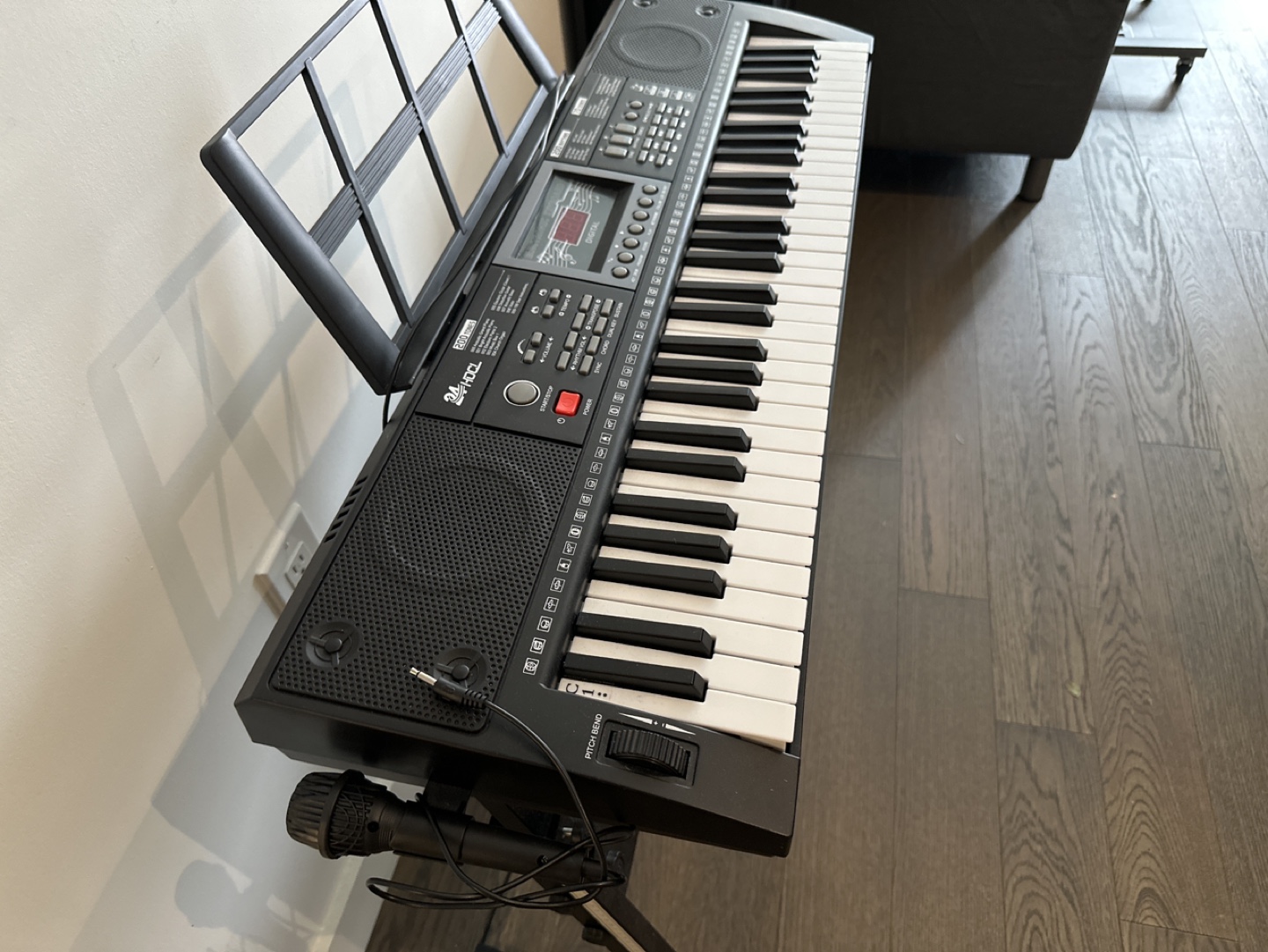 61-Key Electronic Keyboard with Stand and Microphone - photo 3