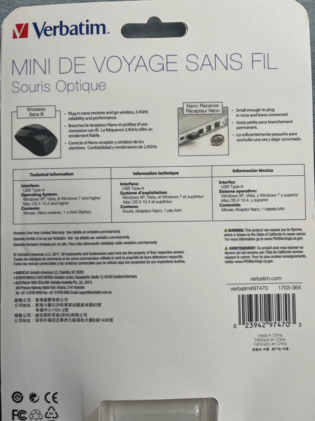 Mini Travel Optical Mouse image indicator(2)