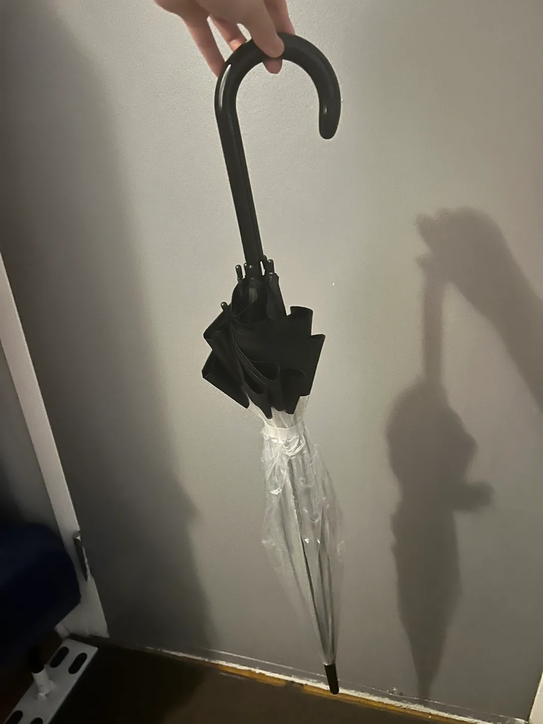 Clear Bubble Umbrella with Black Trim thumbnail