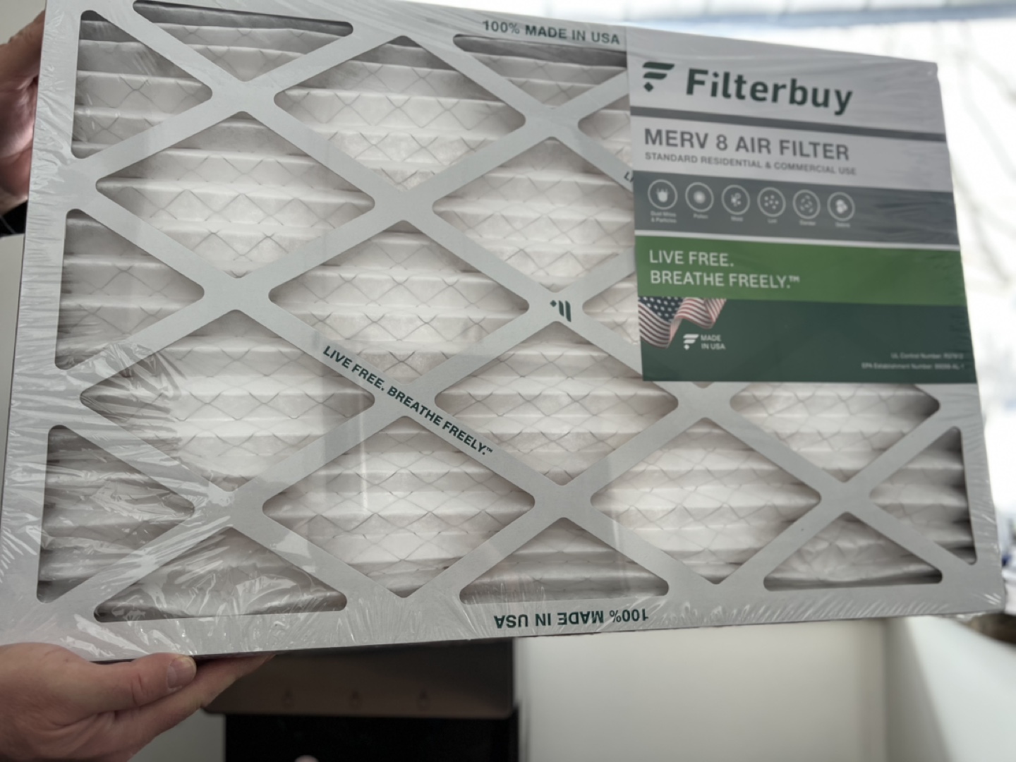 Filterbuy MERV 8 Air Filter 16x24x1