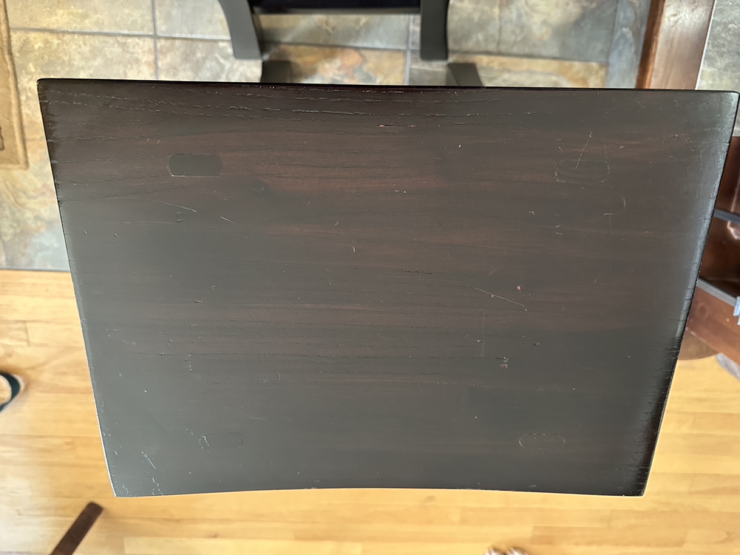 2 Wooden Saddle Seat Stools - photo 2