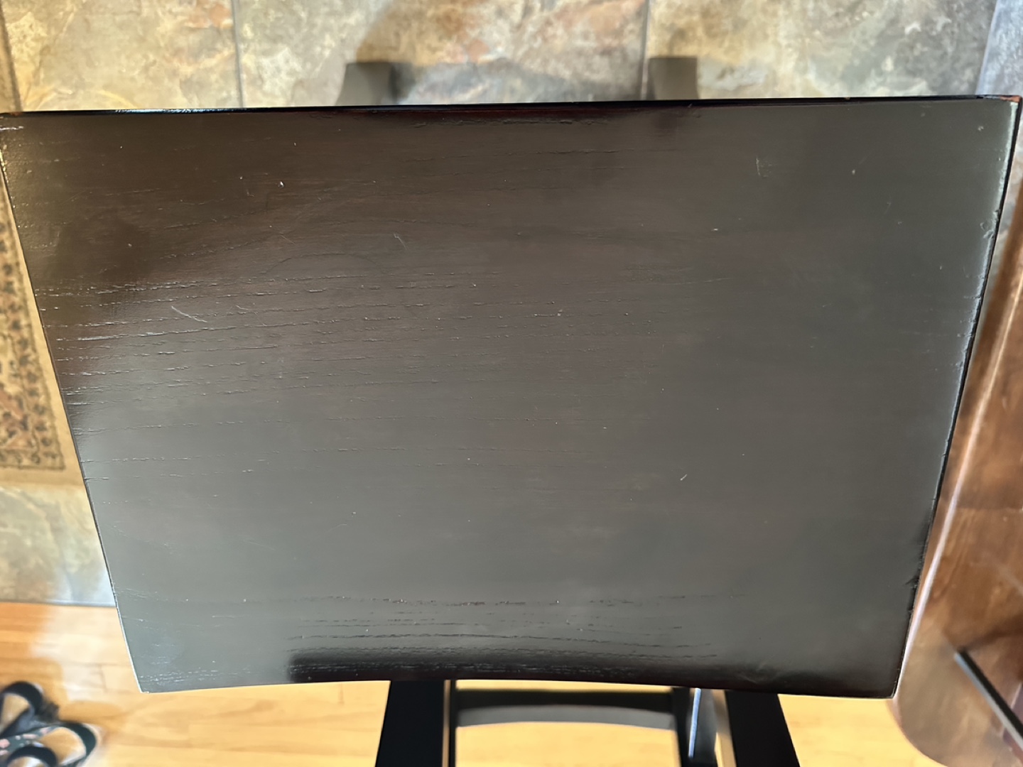 2 Wooden Saddle Seat Stools - photo 3