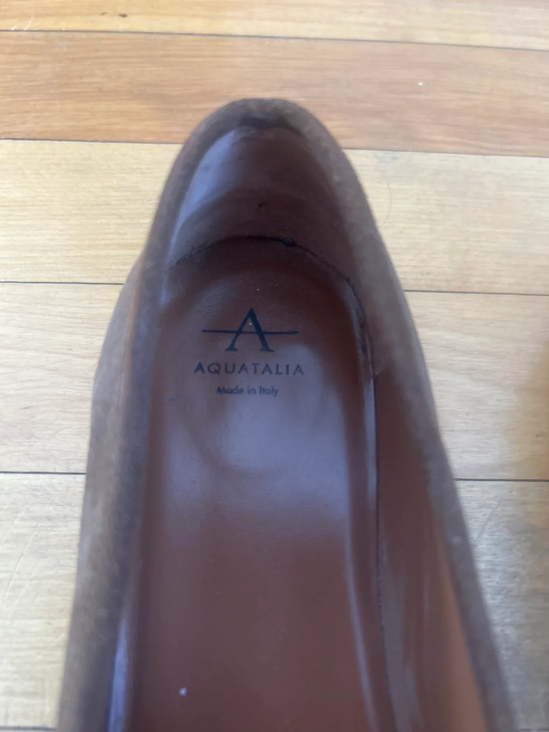 Aquatalia Women's Brown Suede Loafers image indicator(2)