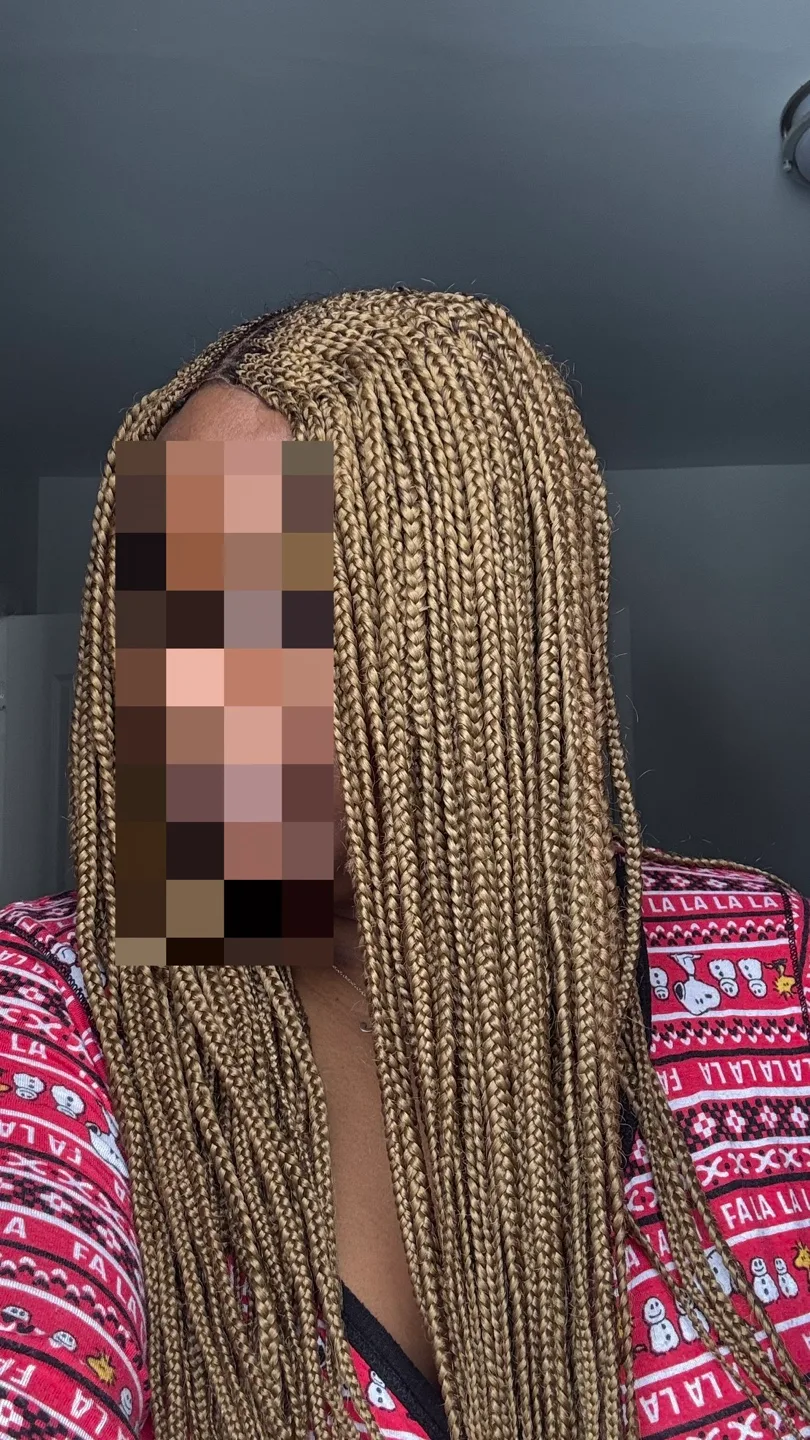 Blonde Box Braids Wig image indicator(2)