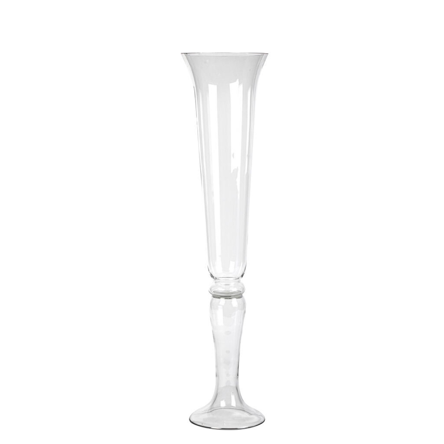 Tall Clear Glass Vase