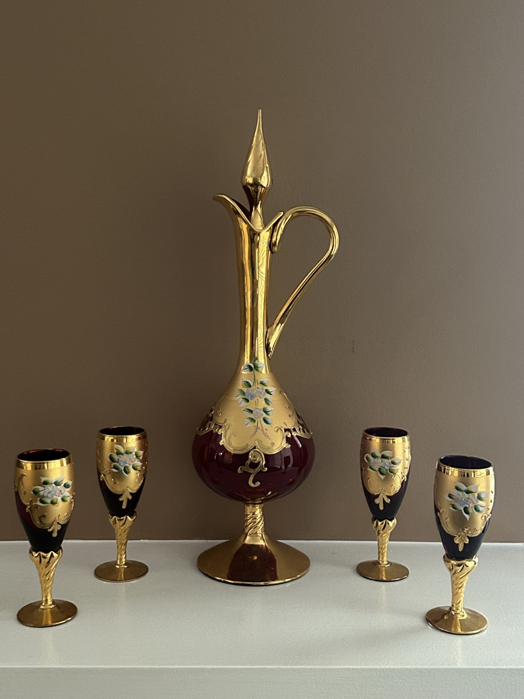 Murano Decanter and Glasses