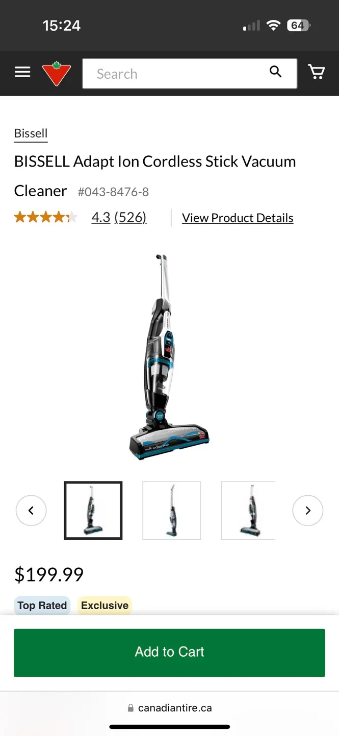 Bissell Lithium Ion Cordless Vacuum image indicator(7)